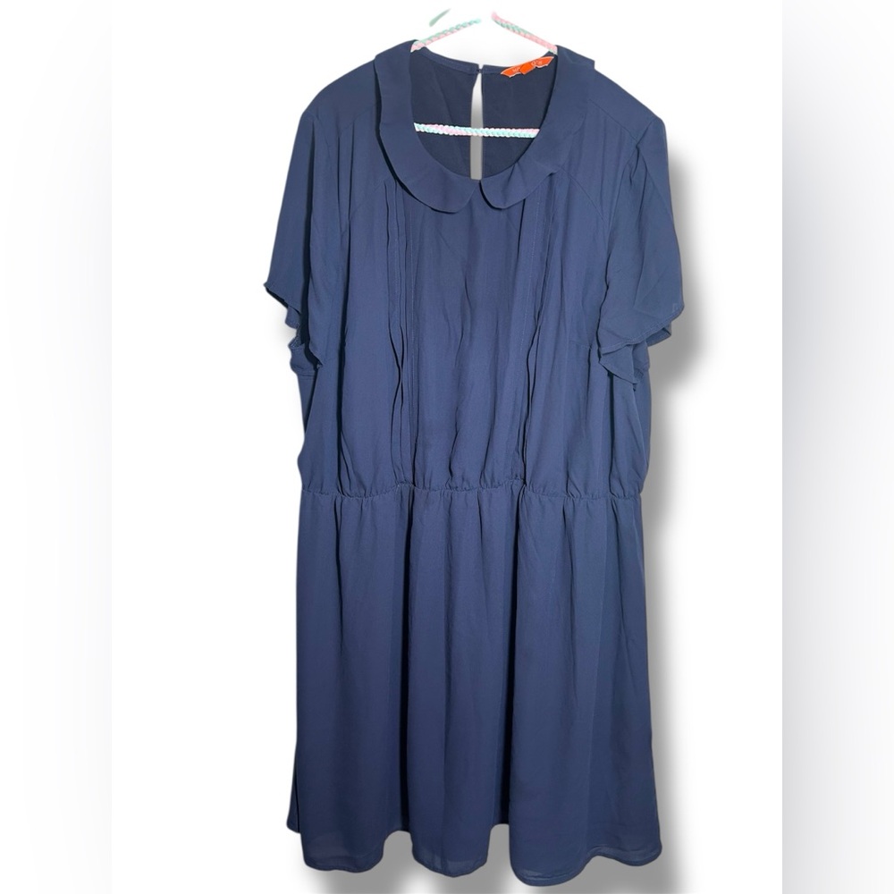 ModCloth Peter Pan Collar Mini Dress – Navy – Size 4X